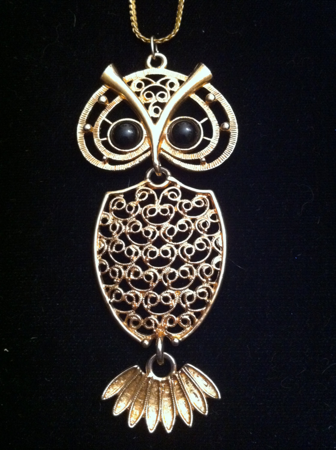 Sarah Coventry Necklace
 Sarah Coventry Vintage Articulated Owl Necklace