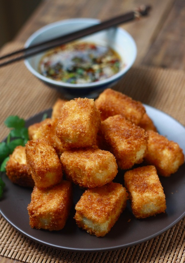 Sauces For Fried Tofu
 Fried Tofu with Sesame Soy Dipping Sauce