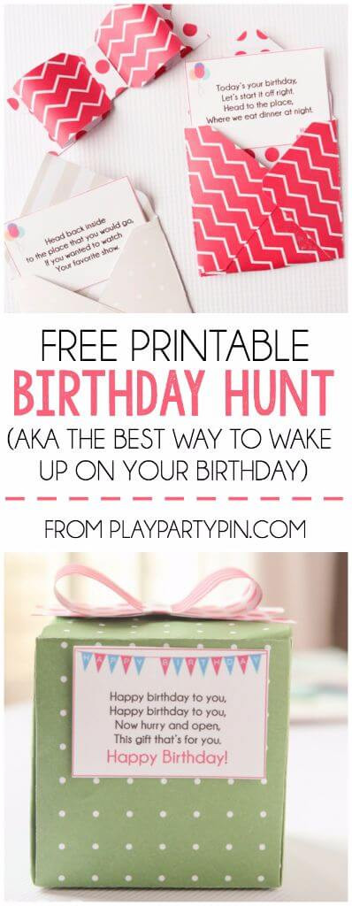 Scavenger Hunt Birthday Party Ideas
 A Super Fun Free Printable Birthday Scavenger Hunt Play