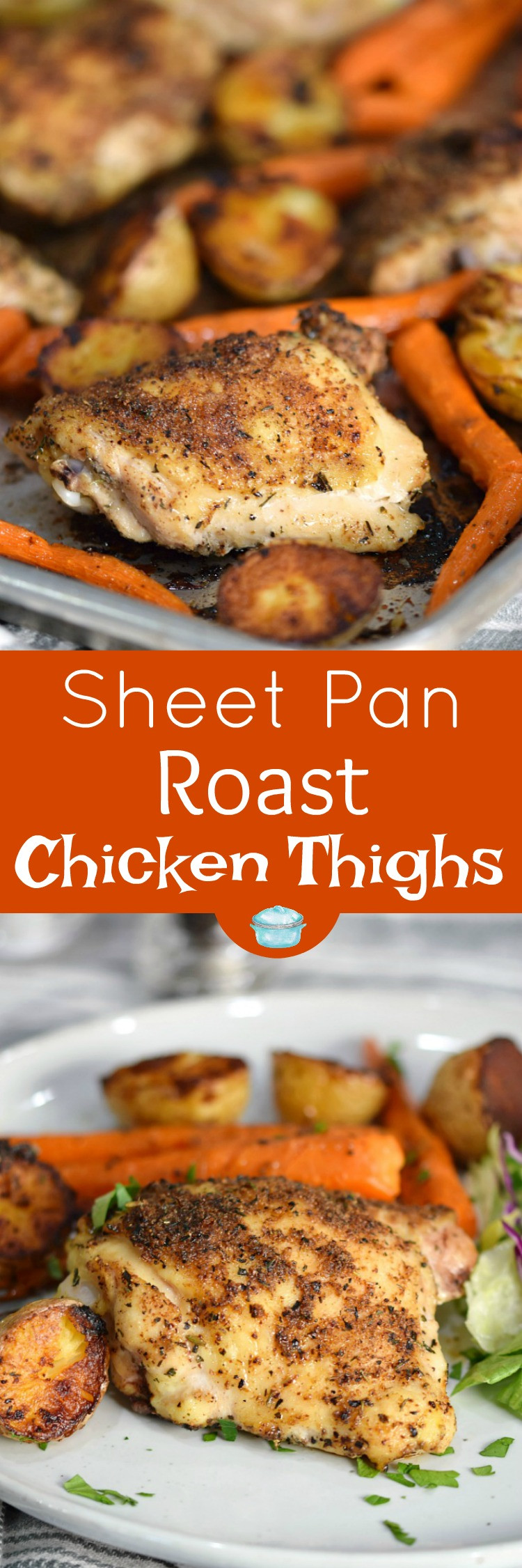 Sheet Pan Chicken Thighs And Potatoes
 Sheet Pan Roast Chicken Thighs Cooking With Curls