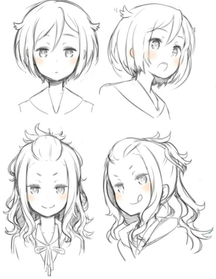 Short Anime Hairstyles
 Top 25 anime girl hairstyles collection Sensod
