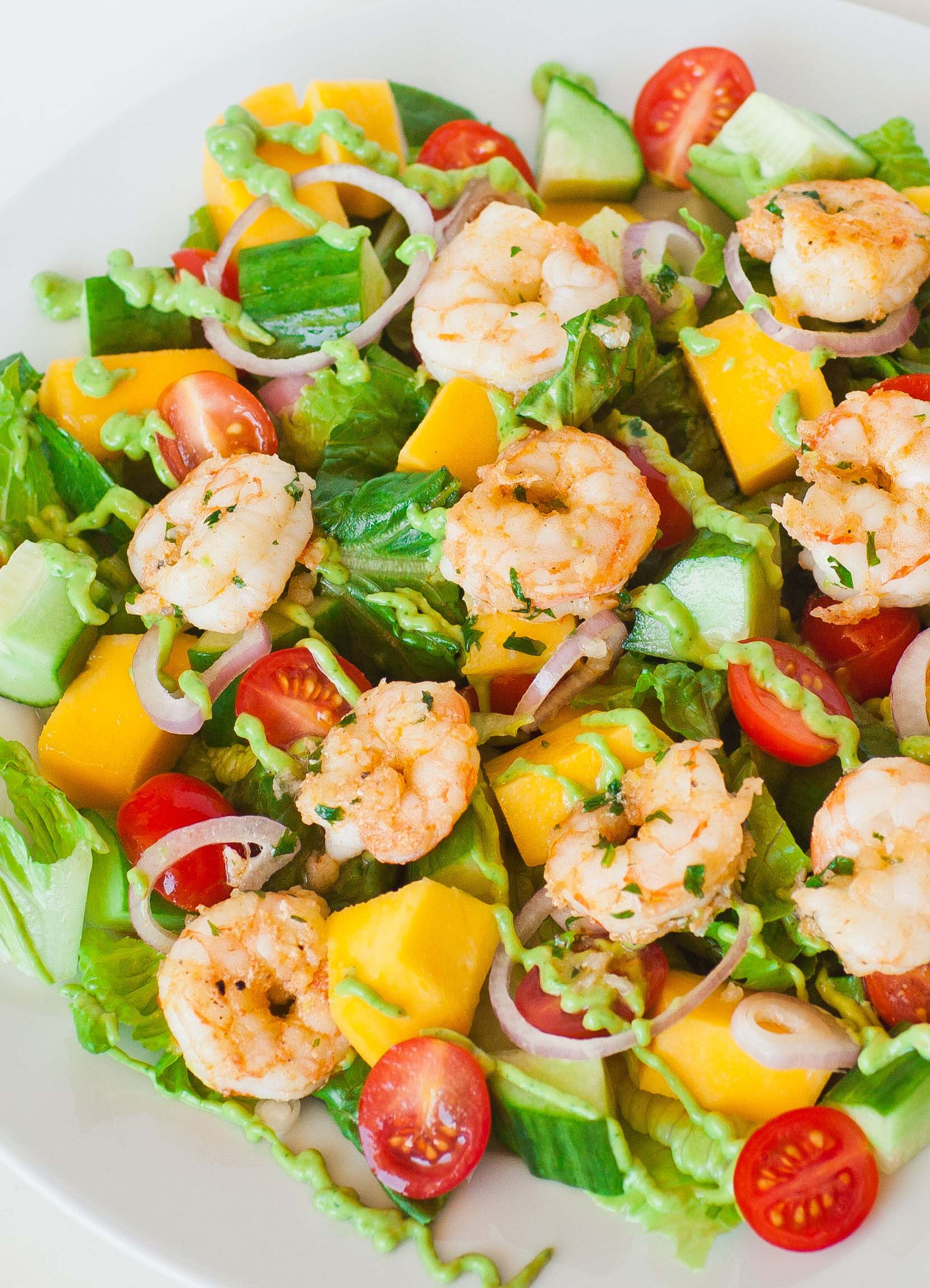 Simple Shrimp Salad
 Shrimp Salad with Avocado Dressing Tatyanas Everyday Food