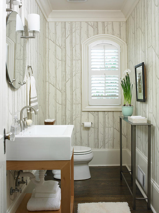 Small Bathroom Wallpaper Ideas
 Wallpaper for the Powder Room The Inspired Room