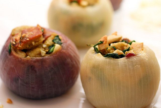 Smitten Kitchen Thanksgiving
 roasted stuffed onions With images