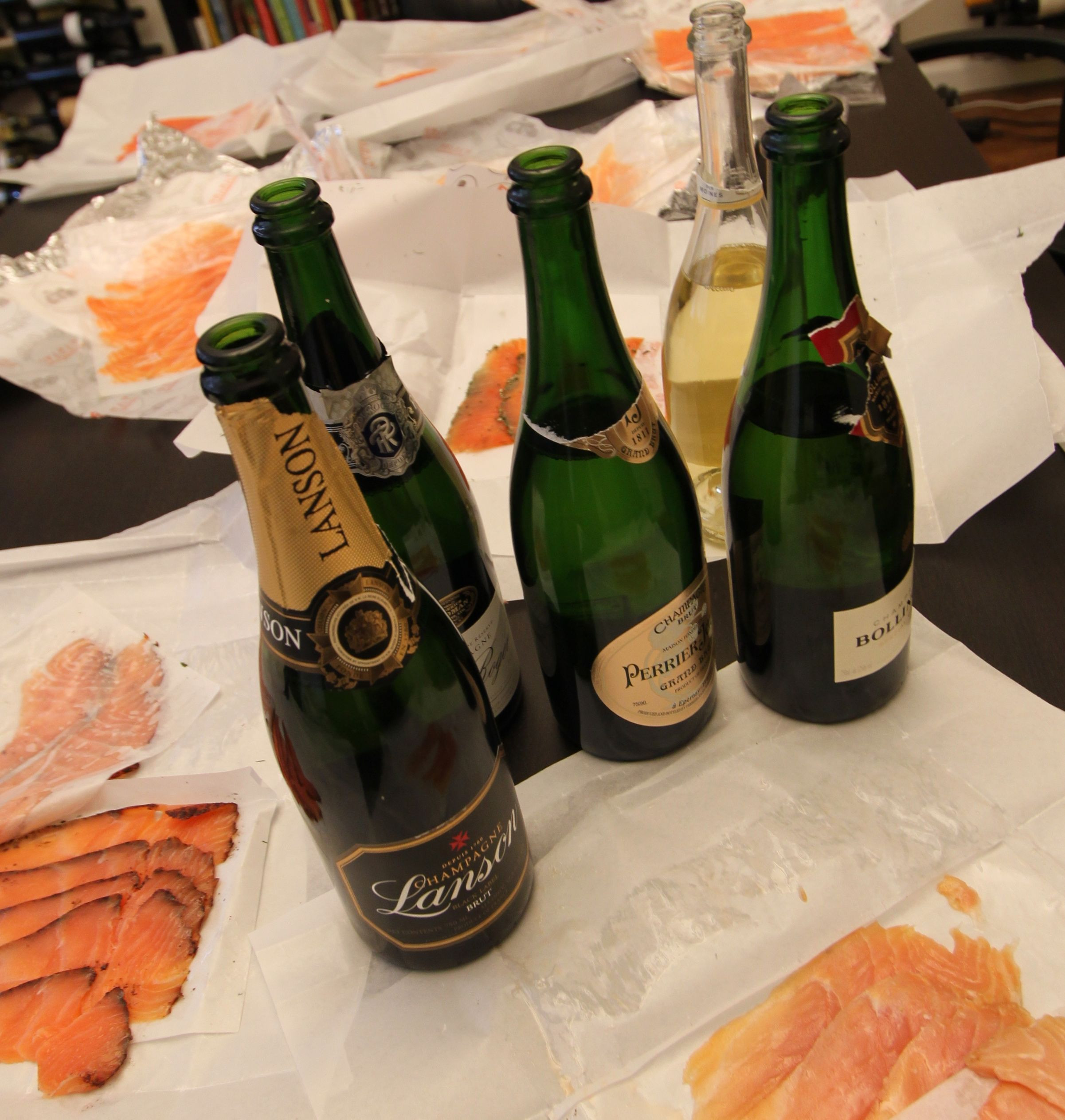 Smoked Salmon Wine Pairing
 Champagne and Smoked Salmon Results from a very special