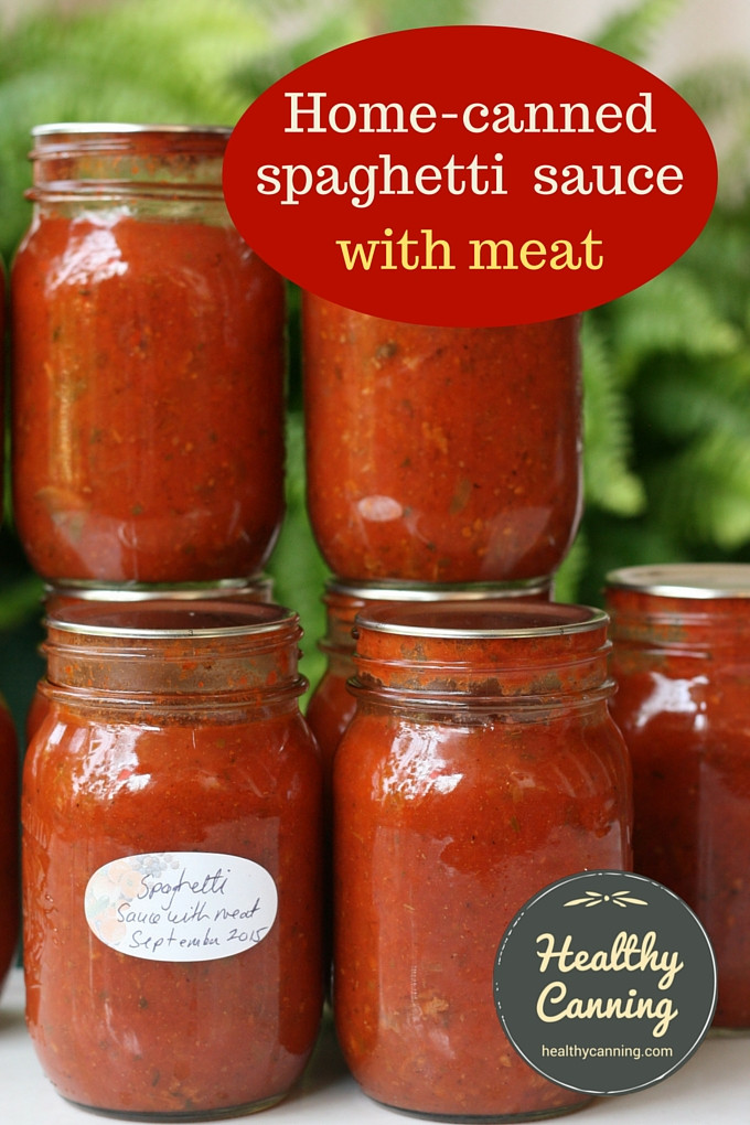 Spaghetti Sauce For Canning
 Spaghetti Sauce with Meat Healthy Canning