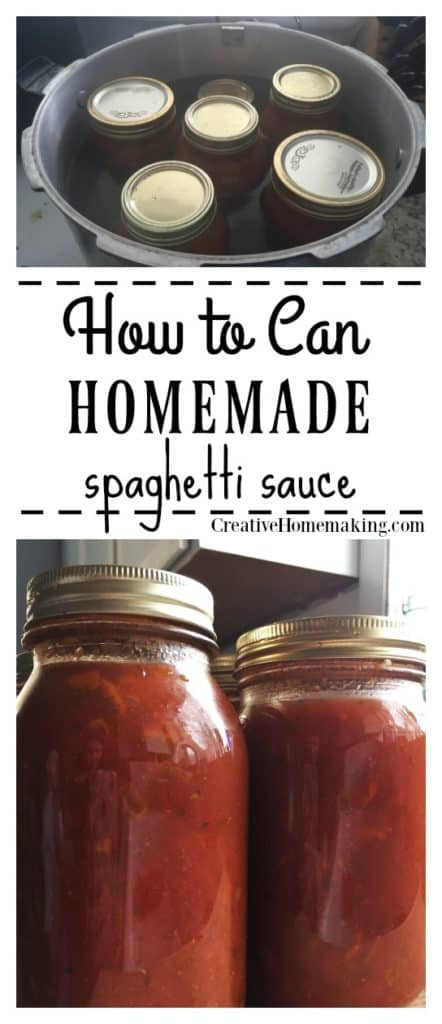Spaghetti Sauce For Canning
 Canning Spaghetti Sauce Creative Homemaking