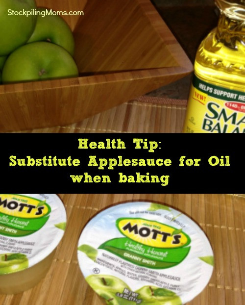 Substitute Applesauce For Oil
 Heart Healthy Baking Tip – Substitute Applesauce for Oil