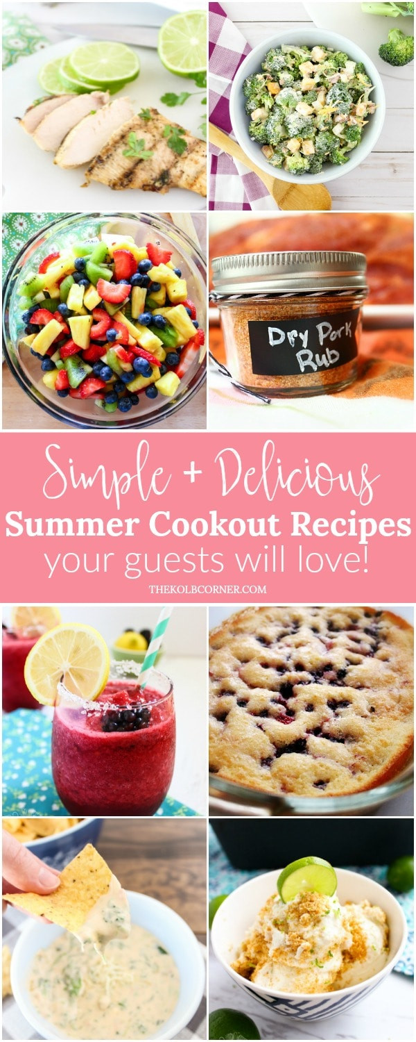 Summer Cookout Desserts
 Simple and Delicious Summer Cookout Recipes