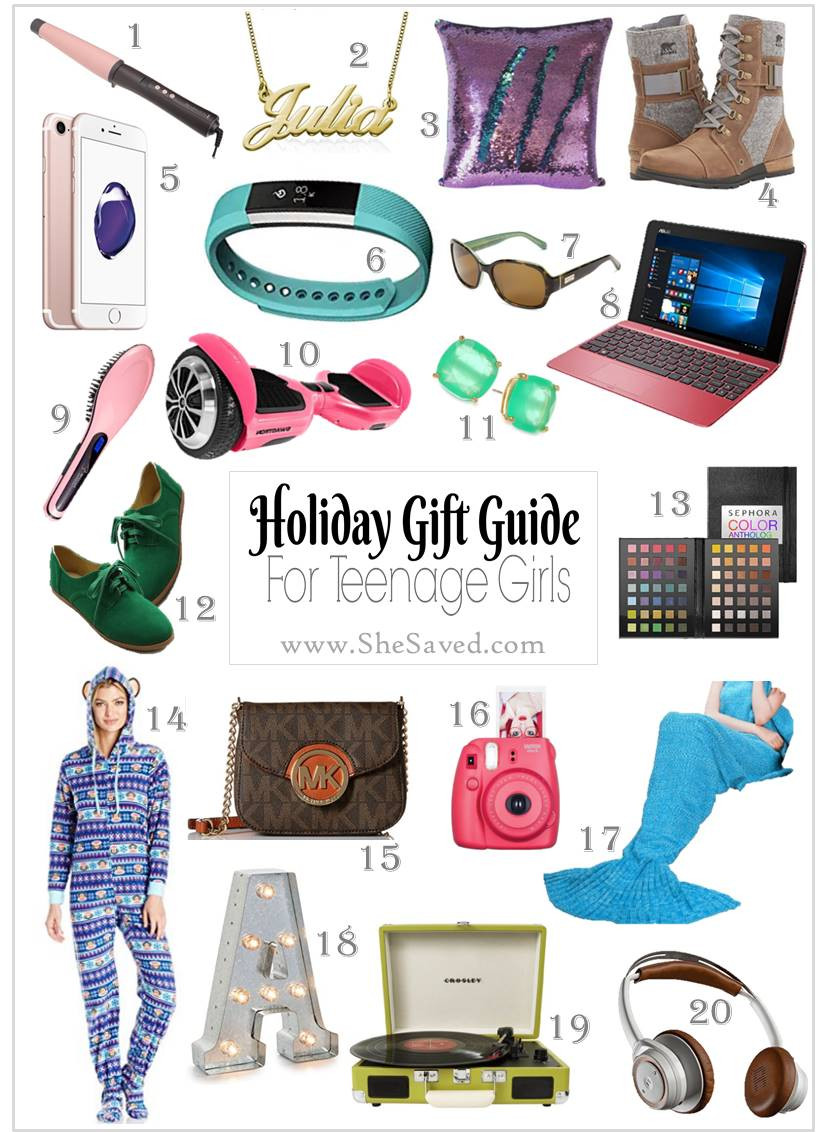 Teenage Gift Ideas Girls
 HOLIDAY GIFT GUIDE Gifts for Teen Girls SheSaved