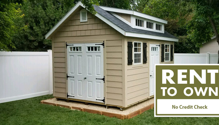 Thrifty Backyard Portable Buildings-Rent-2-Own
 Rto Storage Buildings