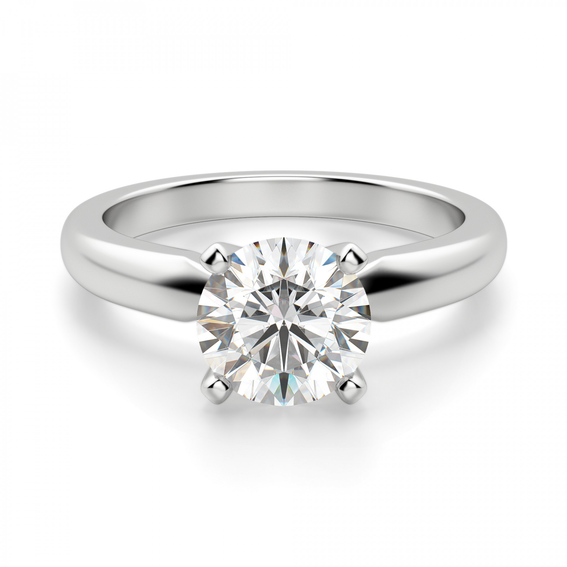 Tiffany Diamond Rings
 Tiffany Style Round Cut Solitaire Engagement Ring