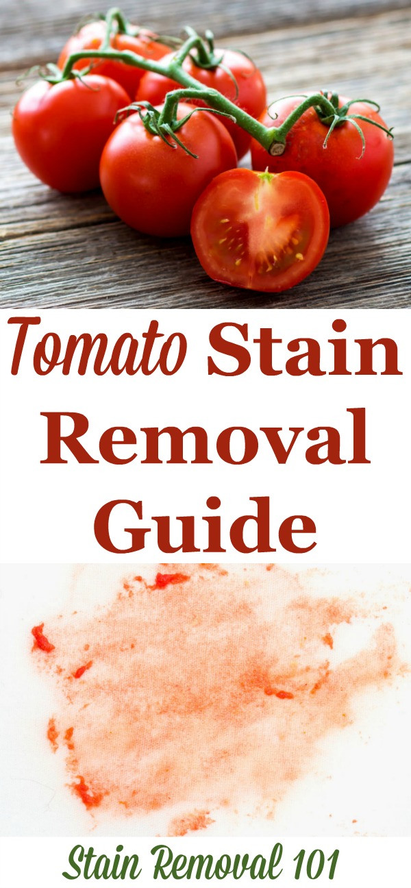 Tomato Sauce Stain
 How To Remove Tomato Stains