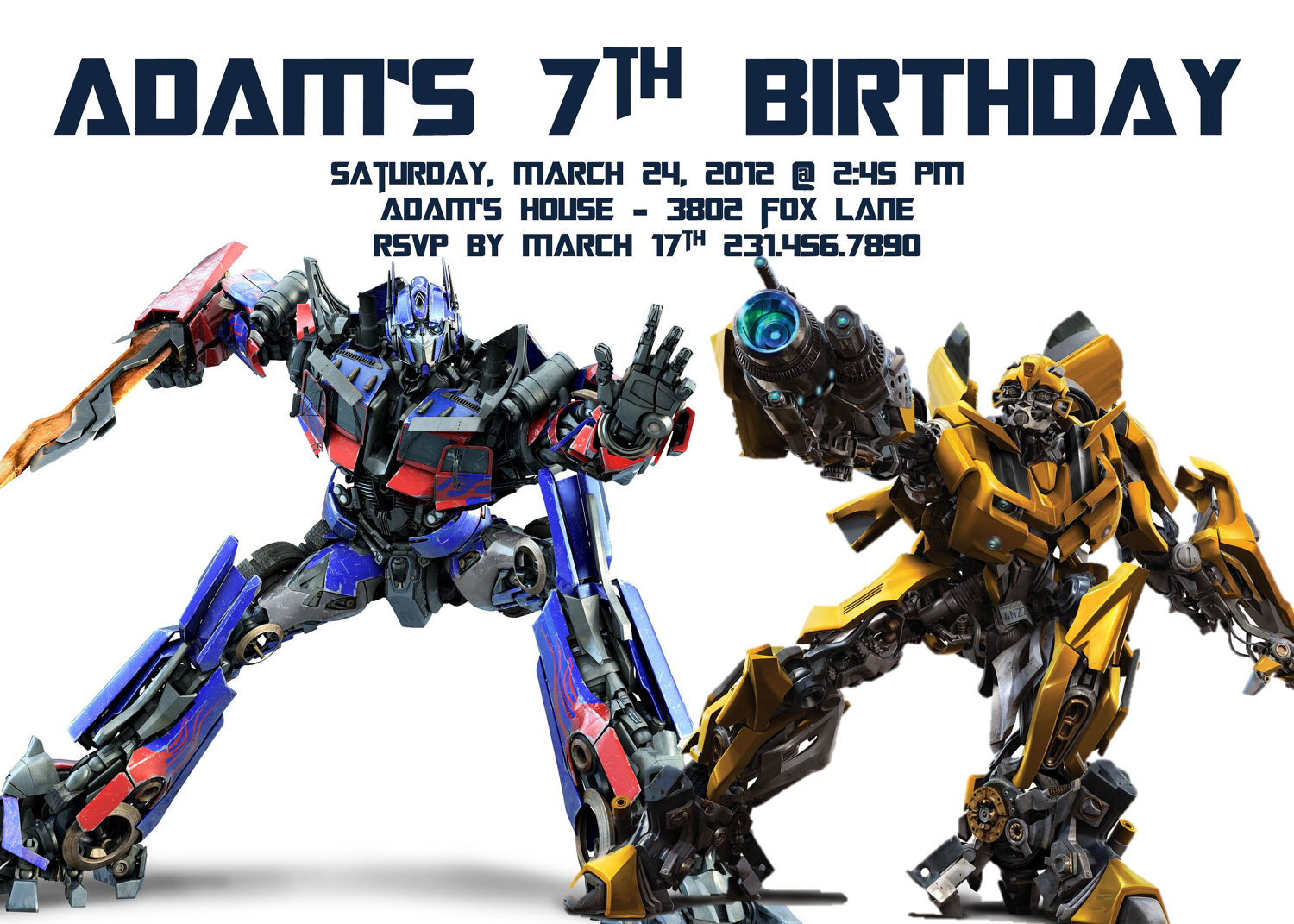 Transformers Birthday Invitations
 Transformer Birthday Invitations – FREE Printable Birthday