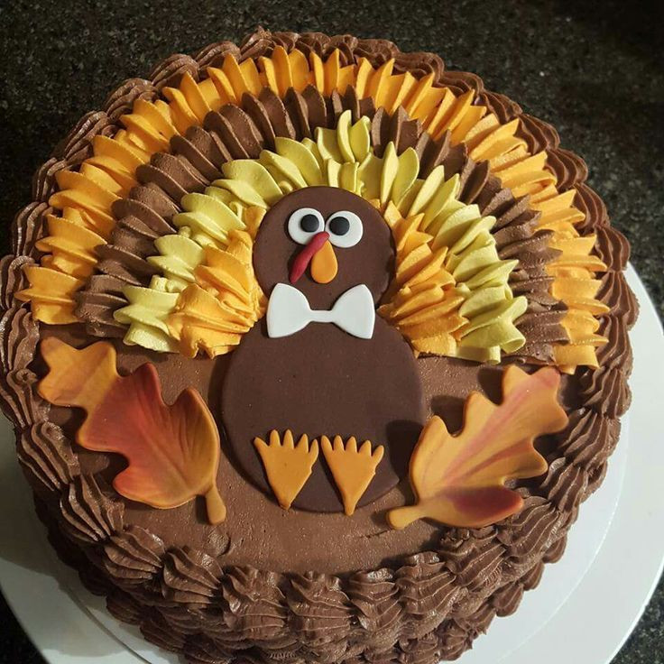 Turkey Birthday Cake
 Top 5 Thanksgiving Theme Cakes Ideas