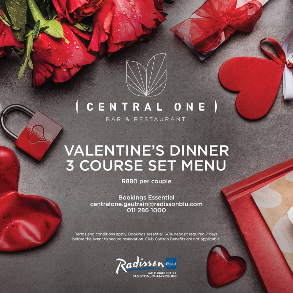 Valentine Day Dinner Restaurant
 Valentines Day Dinner at Central e Restaurant