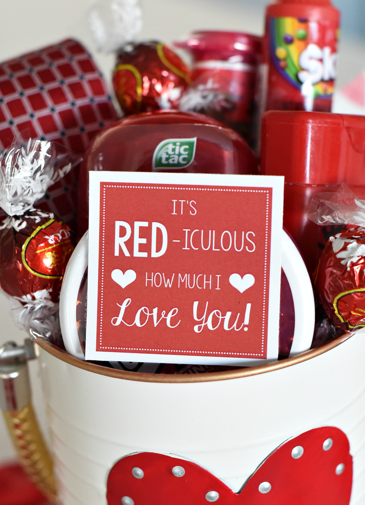 Valentine'S Day Gift Ideas For Him
 Cute Valentine s Day Gift Idea RED iculous Basket