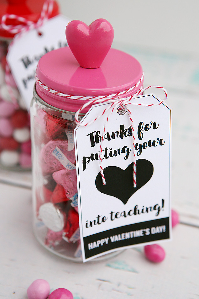 Valentines Gift Ideas For Teachers
 Thanks For Putting Your Heart Into Teaching Eighteen25