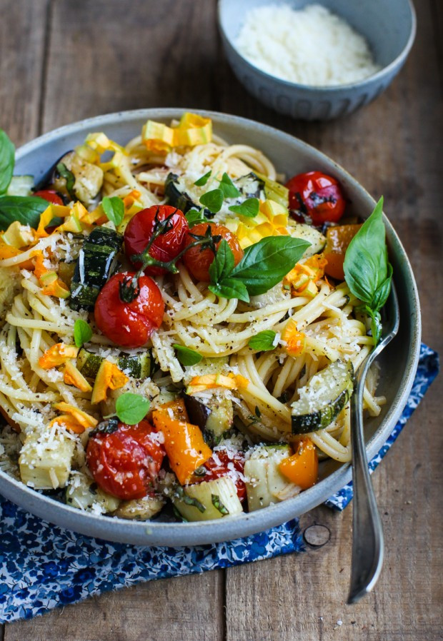 Vegetable Dishes For Dinner
 Eat Seasonal Easy Roasted Ve able Spaghetti