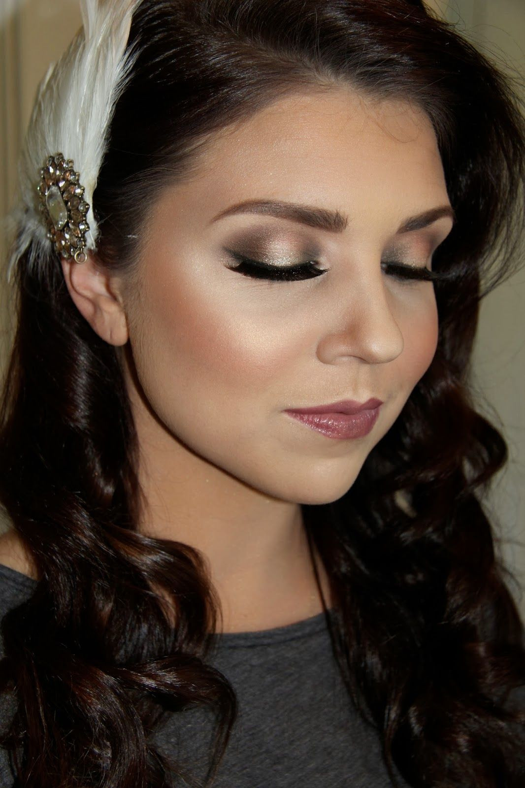 Vintage Wedding Makeup
 Really like this makeup maybe just with a darker lip color