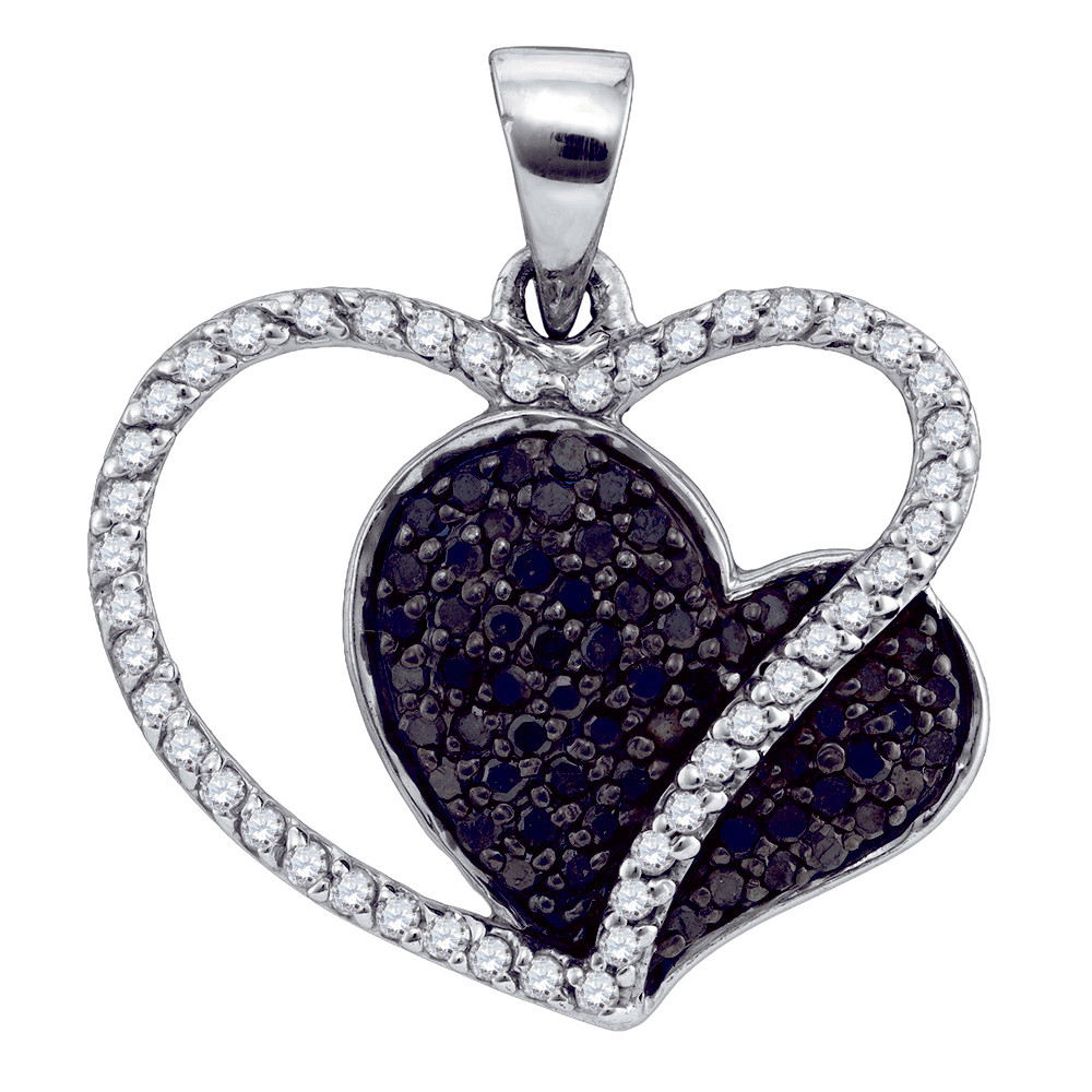 Walmart Heart Necklace
 Dazyle 0 44ctw Diamond Heart Pendant Walmart