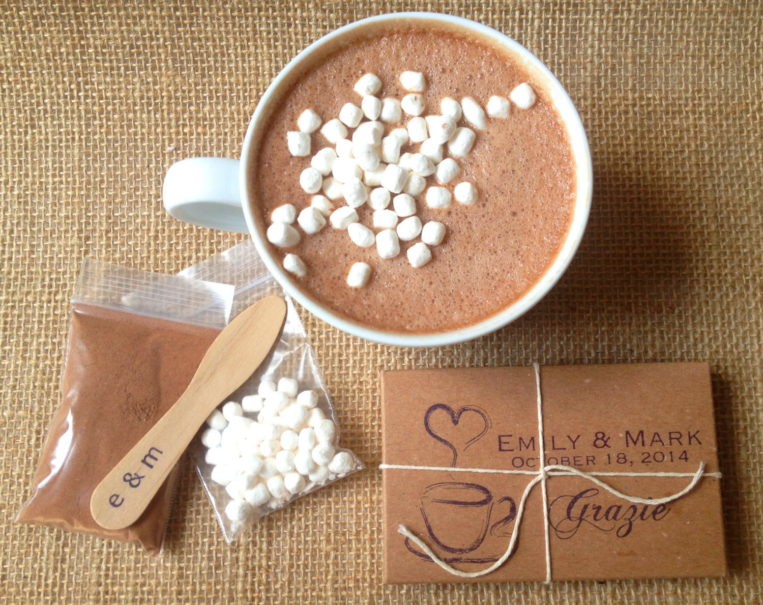 Wedding Chocolate Favors
 Unique Hot Chocolate Wedding Favors Homemade Hot Cocoa