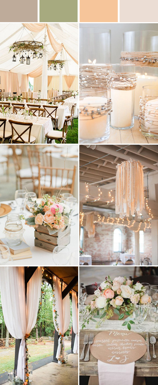 Wedding Color Themes
 Top 10 Elegant and Chic Rustic Wedding Color Ideas