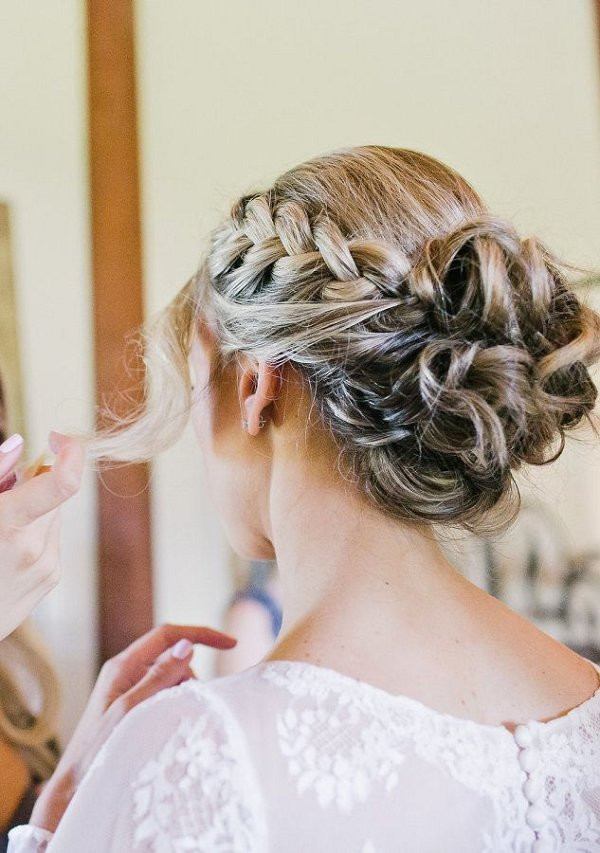 Wedding Hairstyles With Braids For Long Hair
 braided bun wedding hairstyle for long hair