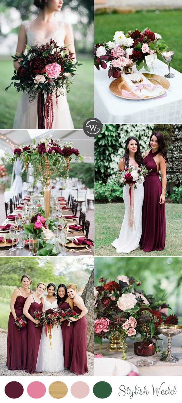 Wedding Theme Colors
 Wedding Trends 10 Fantastic Burgundy Color bos for