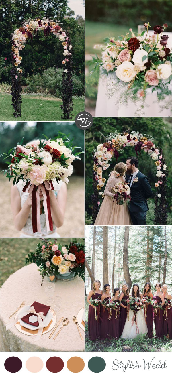 Wedding Theme Colors
 Wedding Trends 10 Fantastic Burgundy Color bos for