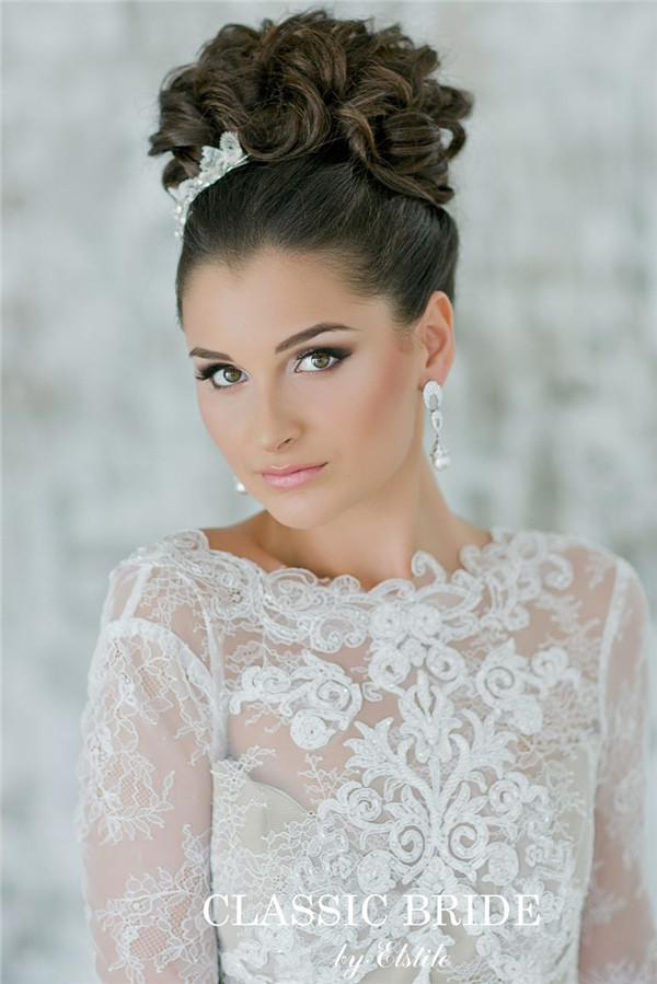 Wedding Updo Hairstyles Pictures
 26 Chic Timeless Wedding Hairstyles from Elstile