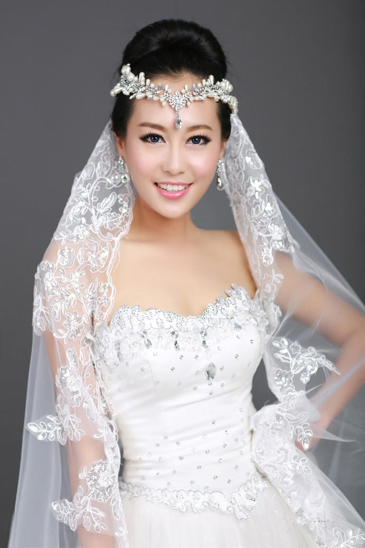 Wedding Veil With Tiara
 New 1T Ivory Ribbon Edge Bridal Wedding Veil b