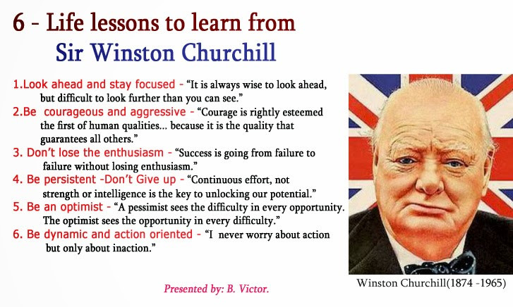 Winston Churchill Leadership Quotes
 bonvictor 6 Life lessons to learn from Sir