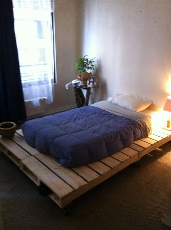 Wood Pallet Bed Frame DIY
 DIY Pallet Bed Frame Amazing Designs