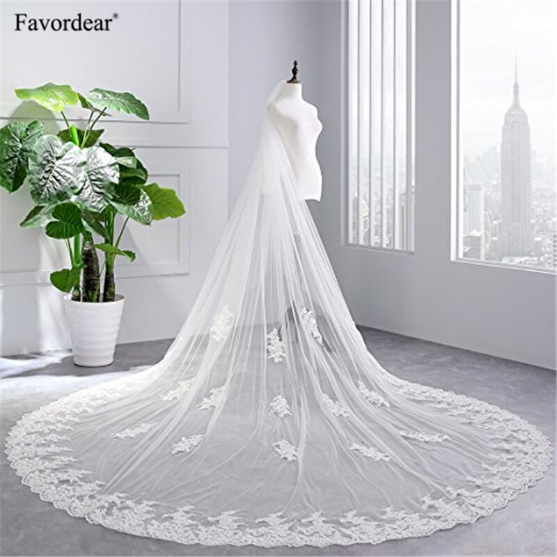 1 Tier Wedding Veil
 Favordear Top Quality Bridal Veil Single Tier Applique