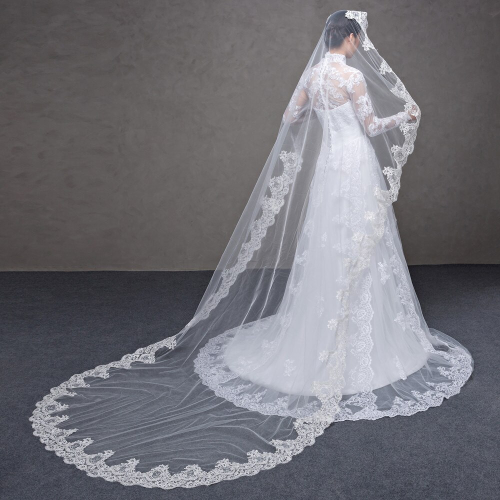 1 Tier Wedding Veil
 Elegant 2018 New Arrival 1 Tier Long Wedding Veil Charming