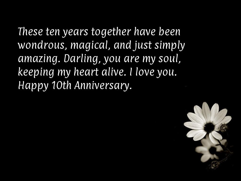 10 Year Wedding Anniversary Quotes
 10 Year Wedding Anniversary