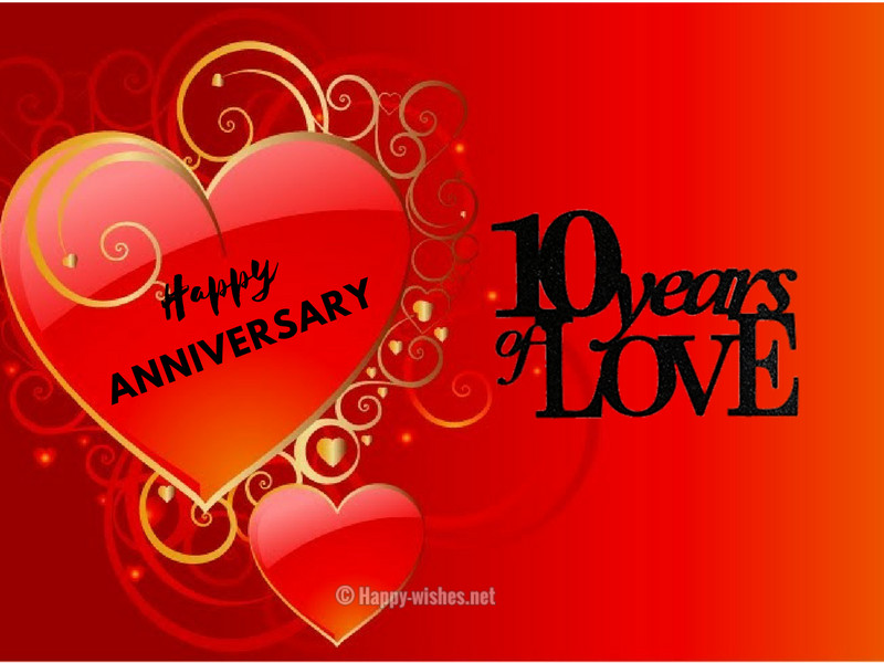 10 Year Wedding Anniversary Quotes
 10th Wedding Anniversary Wishes Quotes & Messages