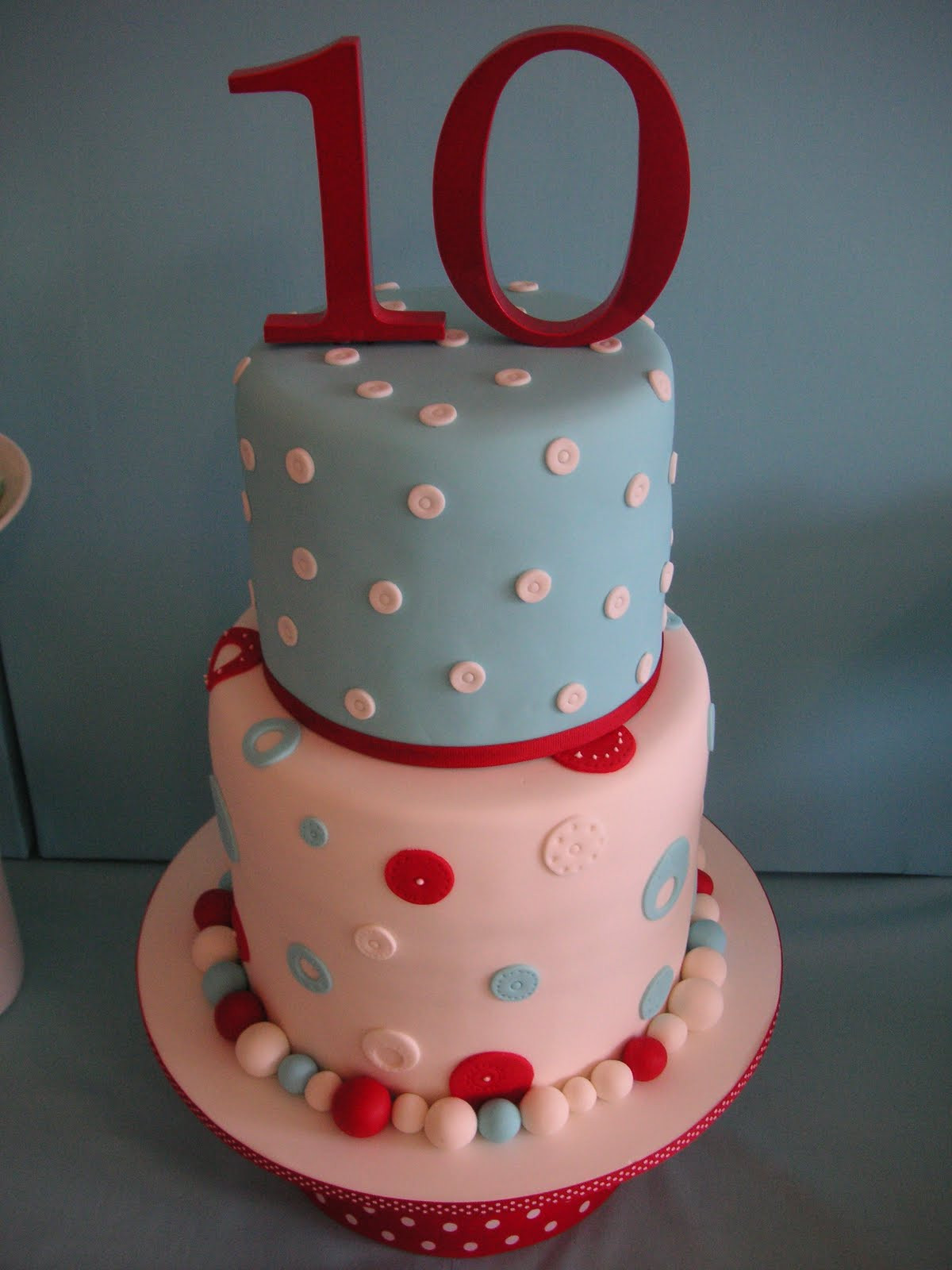 10th Birthday Cake
 Just call me Martha Anya s 10th birthday polka dot party