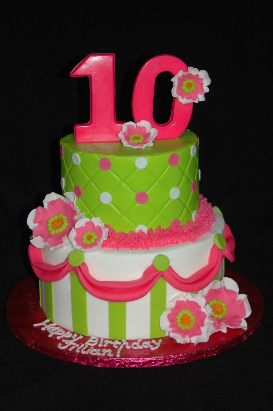 10th Birthday Cake
 Girly 10Th Birthday CakeCentral
