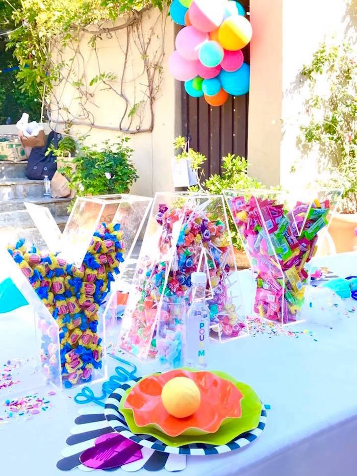 10Th Birthday Party Ideas Girl
 Kara s Party Ideas Colorful Modern 10th Birthday Party