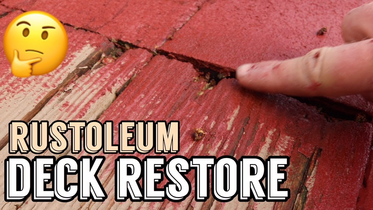 10X Deck Paint
 Deck Restoration Rustoleum 10x Before & After