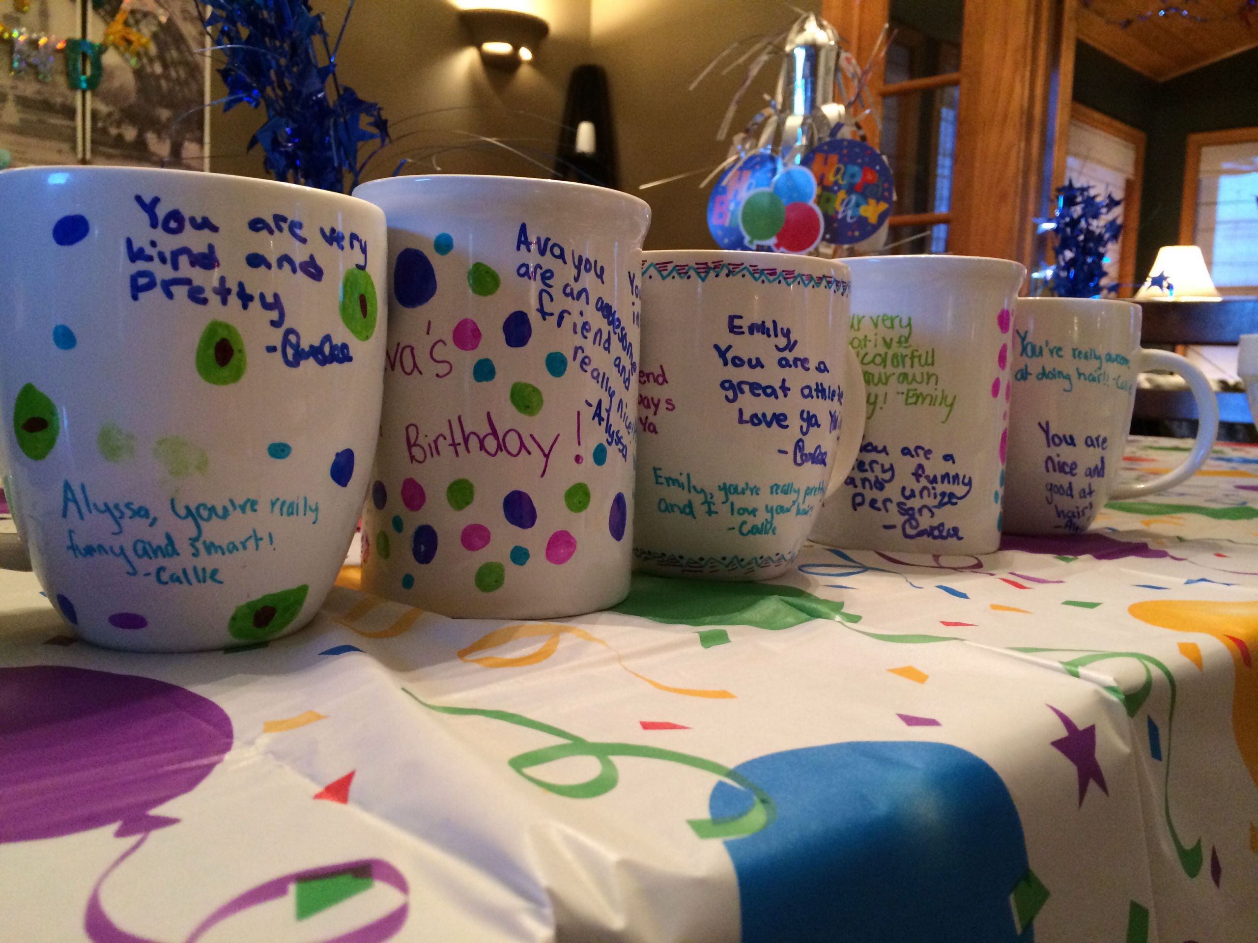 12 Years Birthday Party Ideas
 Sharpie Mugs