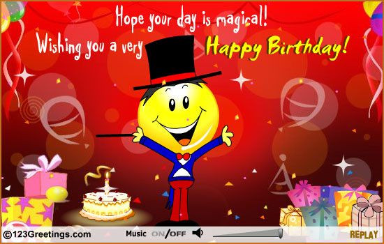 123 Free Birthday Cards
 A Magical Day Free For Kids eCards Greeting Cards