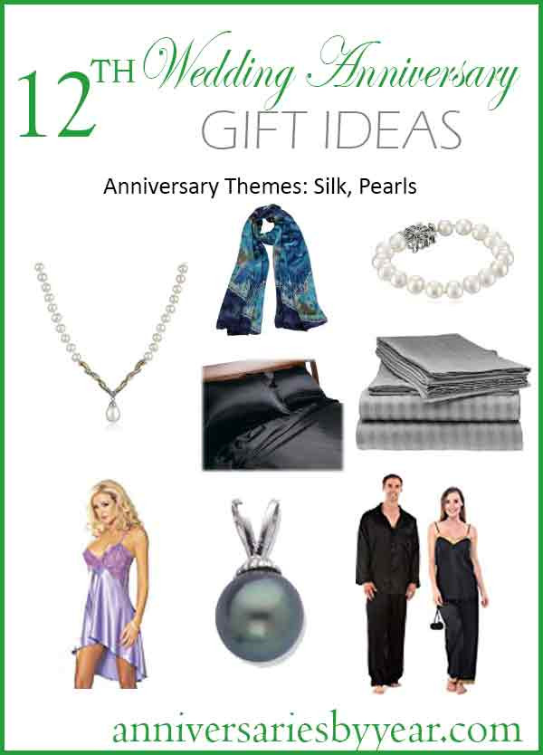12th Wedding Anniversary Gifts
 12th Anniversary Twelfth Wedding Anniversary Gift Ideas