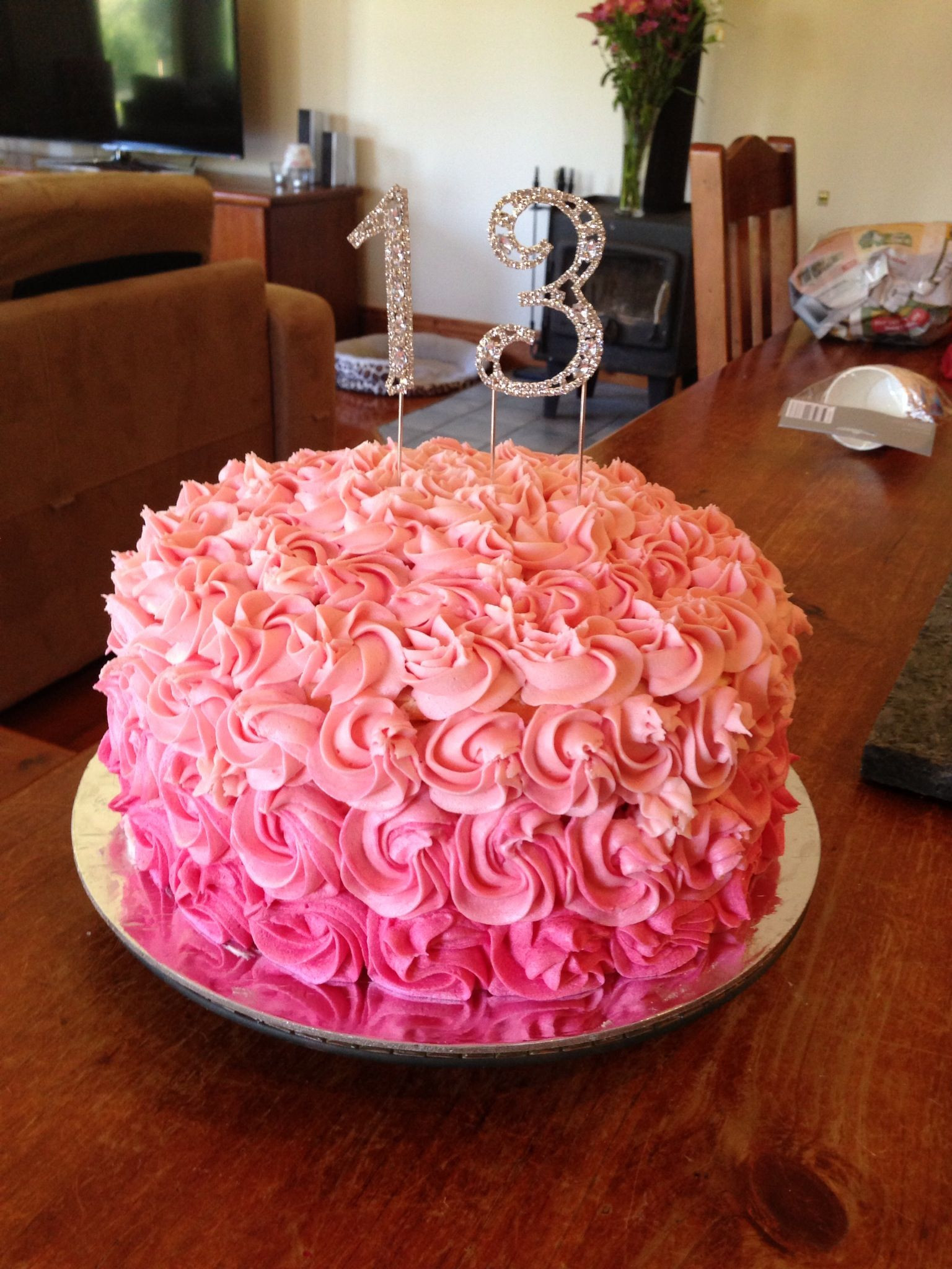 13th Birthday Cake Ideas
 Millie s 13th birthday cake My cakes Pinterest