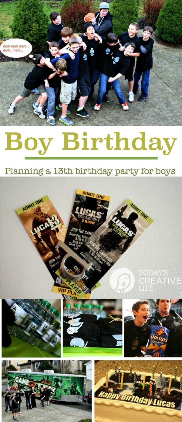 13Th Birthday Party Ideas For Boys In Winter
 Birthdays Planning a 13yr old Boy s Birthday Party