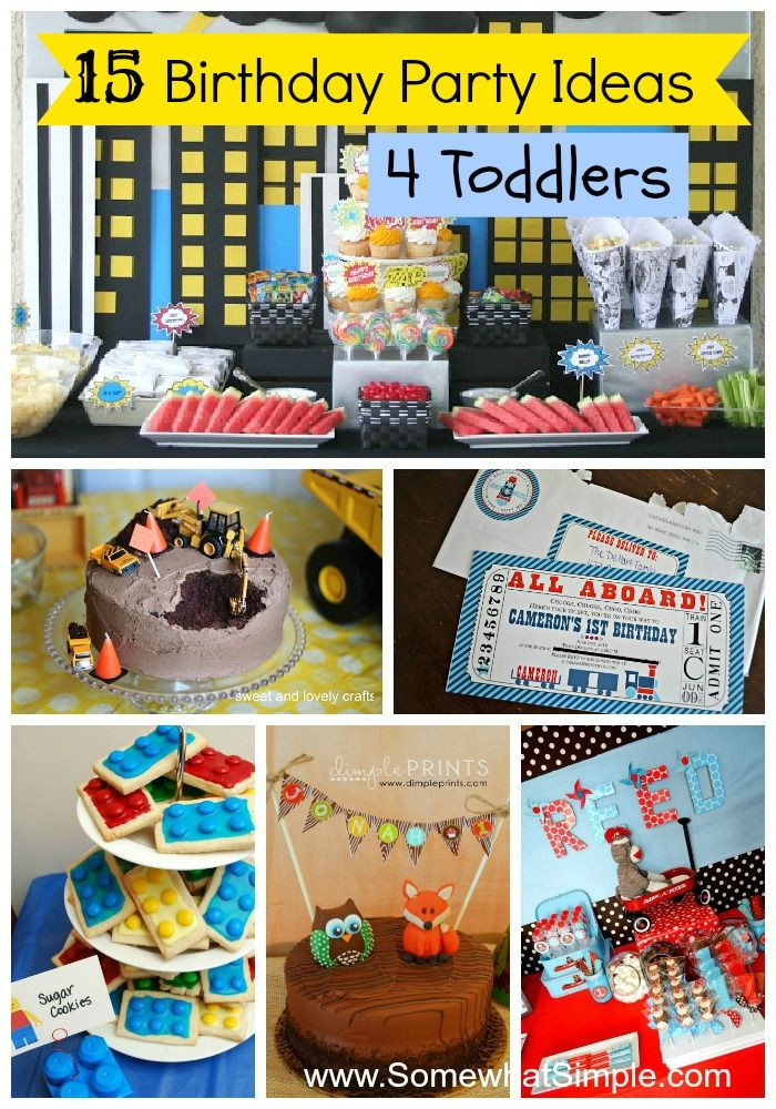 15Th Birthday Party Ideas For Boys
 15 Birthday Party Ideas for Toddlers
