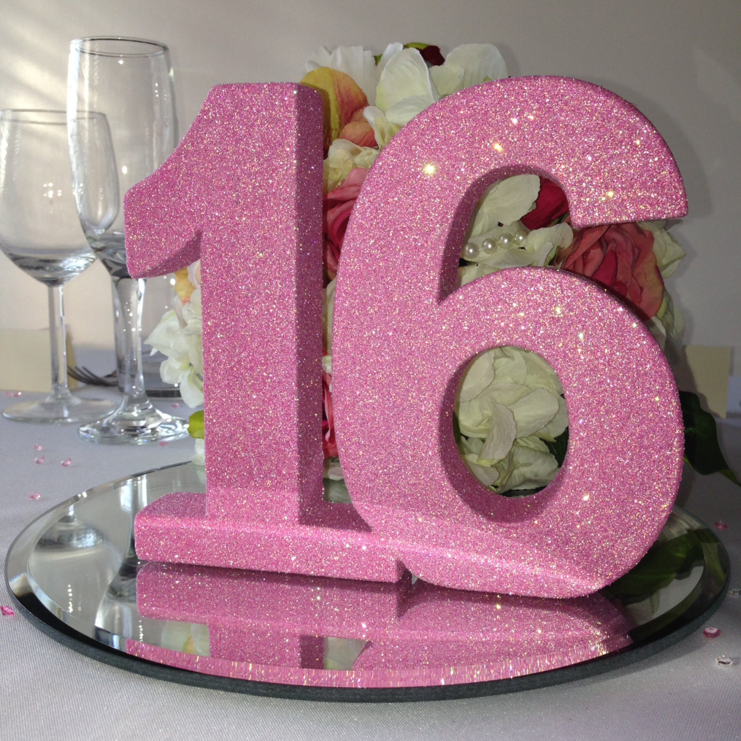 16 Birthday Decorations
 Sweet 16 birthday party decoration Princess party glitter