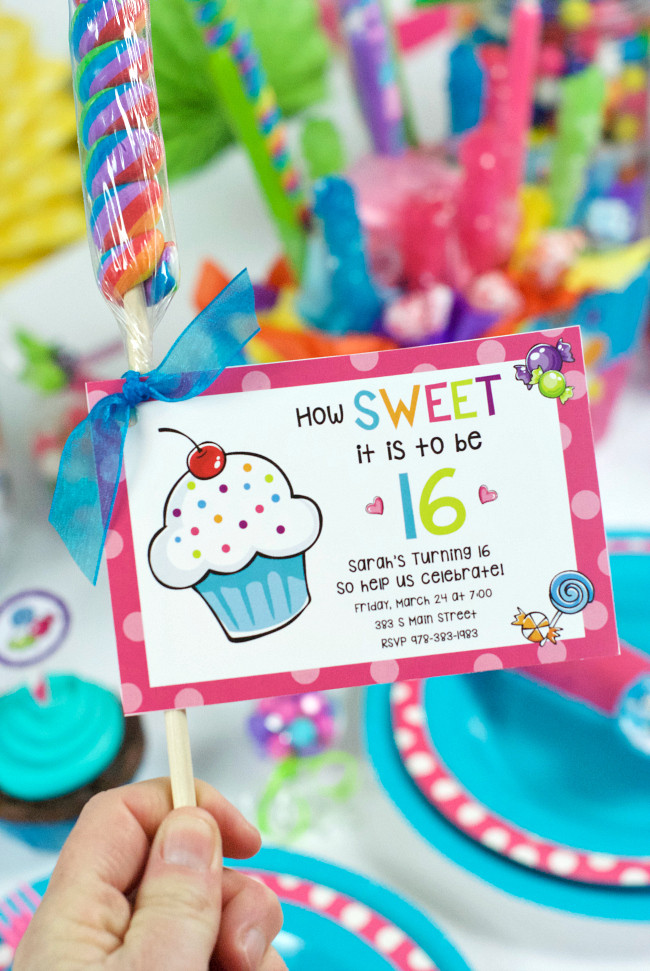 16 Birthday Decorations
 Sweet 16 Birthday Party Ideas Throw a Candy Themed Party